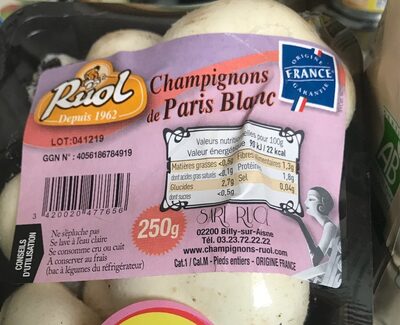 Ruol Champignons de Paris Blanc
