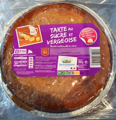 Tarte au Sucre et Vergeoise