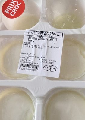 Bageons frais faisselles