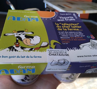 Yaourts aux fruits sélection du laitier Ferme ADAM - parfum variable