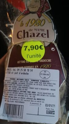 Saucisson le 1920 de mamie Chazel
