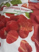 Framboises entières surgelees