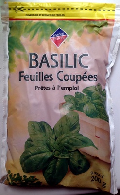 Basilic feuilles coupées prêtes à l'emploi