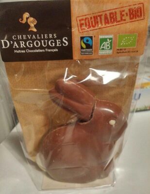 Mini lapin au chocolat au lait 37% de cacao front packaging