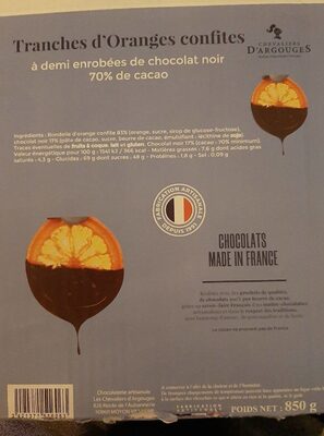 Tranches d'orange confites