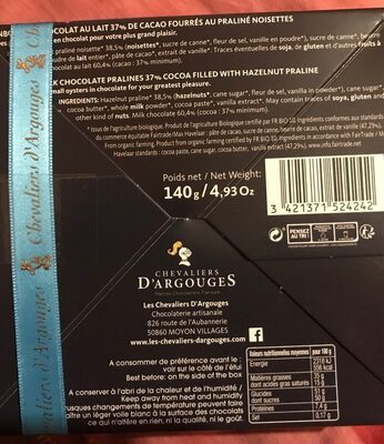 Huitres chocolat BIO