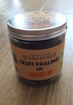 Œufs pralinés noir équitable bio front packaging