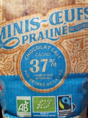 Minis œufs praliné bio Chevaliers D'Argouges