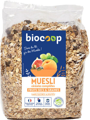 Muesli graines fruits secs