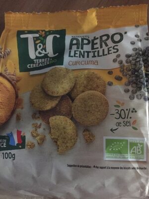 Biscuit apéro lentilles