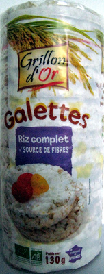 Galettes Riz Complet front packaging