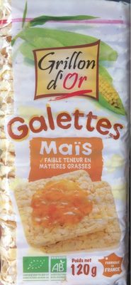 Galettes Maïs front packaging