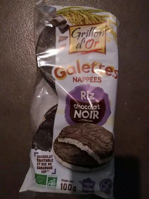 Galettes nappées riz chocolat noir