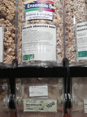 Muesli chocolat noir