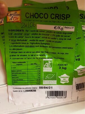 Choco crisp