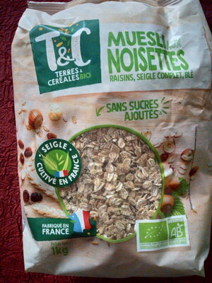 Muesli croustillant -Raisins figues noix du Brésil