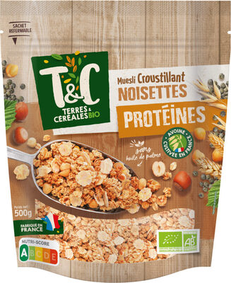 Muesli Croustillant Noisettes front packaging