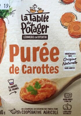 Purée de carottes front packaging