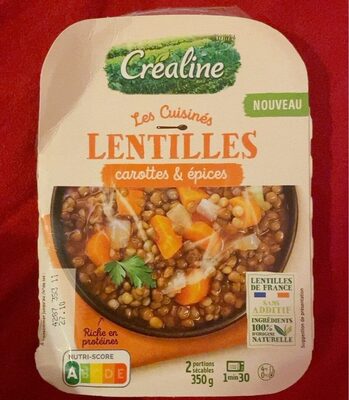Les cuisinés Lentilles Carottes & Epices