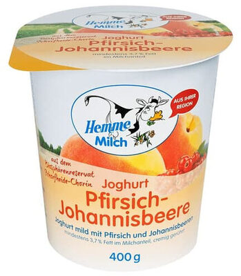 Pfirsich-Johannesbeere-Joghurt