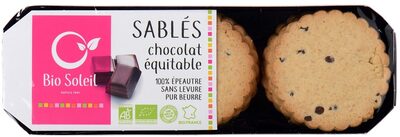 Sablés chocolat équitable bio