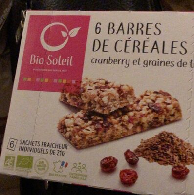 Barres degereales front packaging