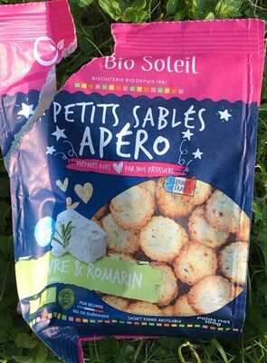 Petit sablé apéro chèvre & romarin