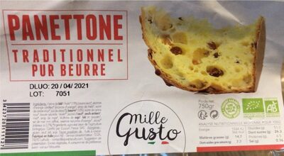 Panettone front packaging