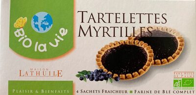 Tartelettes Aux Myrtilles Bio front packaging