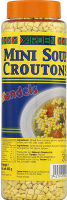 Mini soup croutons front packaging