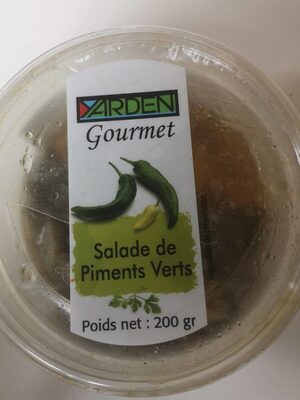 Salade de piments vert front packaging
