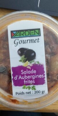 Salades d'aubergines frites front packaging