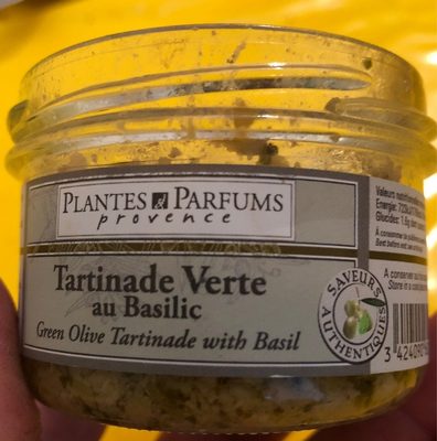 Tartinade verte au basilic