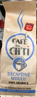 Décaféiné Moulu 100% Arabica front packaging