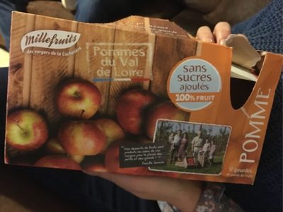 Compote pomme du val de loire front packaging