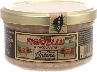 Terrine de Figatellu à l'acqua vita front packaging