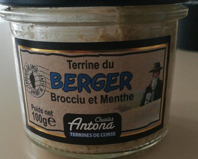 Verrine du Berger au brocciu et à la menthe front packaging