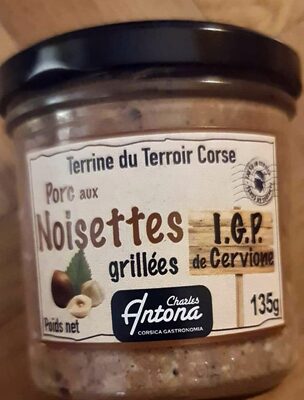 Terrine du terroir Crose porc aux noisette