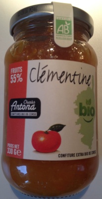 Confiture Extra Bio de Corse Clémentine