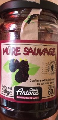 Mûre sauvage Confiture extra de Corse au sucre de canne