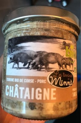 Terrine bio de Corse, Porc, Chataigne