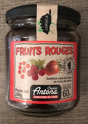 Confitures de fruits rouges