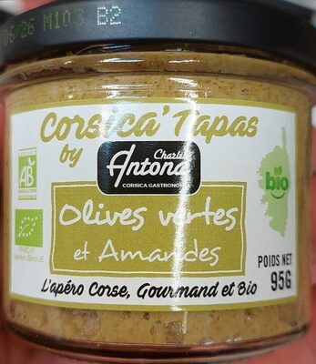 Corsica tapas Olives vertes et amandes