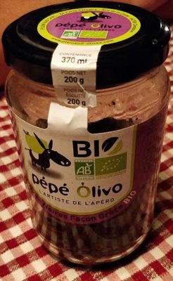 Pépé olivo - Olives noires façon Grèce