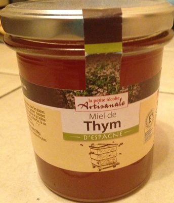 Miel de thym front packaging
