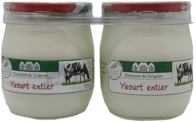 Yaourt nature au lait entier
