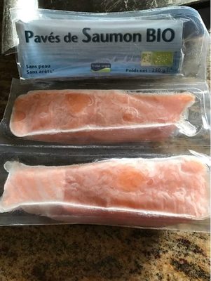 Pavés de Saumon Bio front packaging