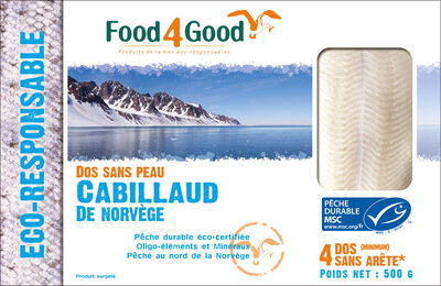 Dos sans peau Cabillaud de Norvège MSC