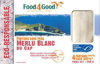 Portions sans peau Merlu Blanc du Cap MSC