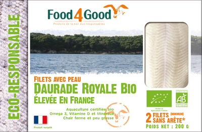 Filets avec peau de Daurade Royale BIO élevé en France